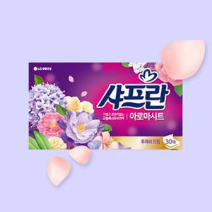 샤프란 아로마시트 뽑아쓰는 티슈 섬유유연제 30매 후레쉬드림