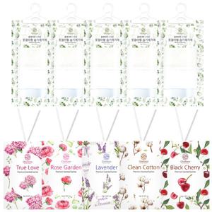 사계절 옷걸이형 습기제거제 150g 5개+옷걸이형 옷장 방향제 블랙체리 10g 5개 옷걸이형 제습제 증정