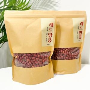 볶음땅콩 500g 껍질째먹어도 맛있는 땅콩맛 레드땅콩