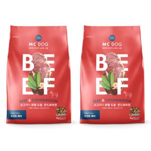 2kg 개기월식 엠씨독 소고기 사료 강아지사료/개사료/애견사료/말랑한사료/소프트사료