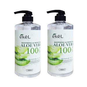 올레이디 이켈 알로에베라 수딩젤 대용량 1000mlx2개 알로에겔 수분 진정 보습 크림