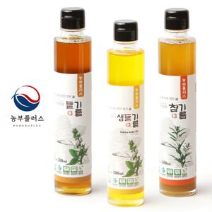 농부플러스 국산 냉압착 생들기름 180ml