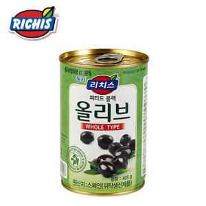 리치스 블랙 올리브 홀 405g 24개