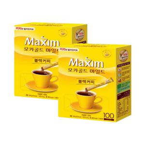 2박스 맥심 모카골드 블랙커피 커피만 커피믹스 사무실간식 커피알 맥심커피 블랙커피커피믹스 엄마선물