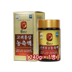 6년근 고려홍삼 농축액 240g x 1병 / 대한홍삼진흥공사 /건강기능식품
