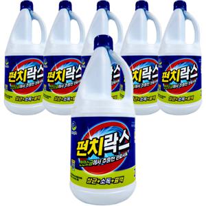 하루그린 살균 표백 청소 펀치락스 2L 6개 가정용 악취제거 욕실청소 곰팡이제거 바닥청소
