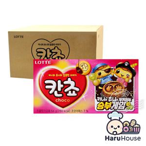 롯데 칸쵸 박스 칸초 맛있는 초코과자 어린이 아이들 키즈카페 학원 탕비실 회사 사무실 간식 54g 32개