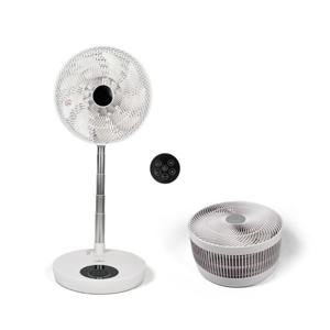 24년형 저소음 스페이스 폴딩팬 리모컨 스탠드형 써큘레이터 BLDC 선풍기 18엽 날개 32단 바람