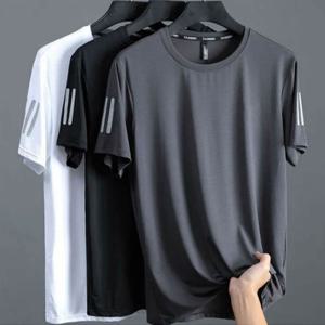 1+1+1 남성 무지 기능성 쿨링 여름 반팔티 아이스 운동복