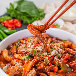 쭈꾸미볶음  450g (2-3인분) 치즈사리증정 캠핑음식 밀키트 백년찬방