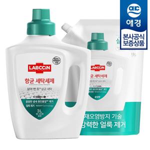 랩신 항균 세탁세제 3L +리필 1.5L