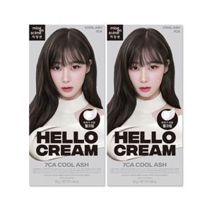 미쟝센 뉴 헬로크림 7CA 쿨애쉬 x2개  셀프 염색약
