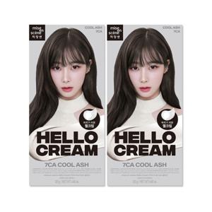 미쟝센 뉴 헬로크림 7CA 쿨애쉬 x2개  셀프 염색약