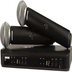 SHURE BLX288 SM58  슈어정품  2채널 900HMz  무선핸드마이크 세트핸드+핸드 BLX288SM58