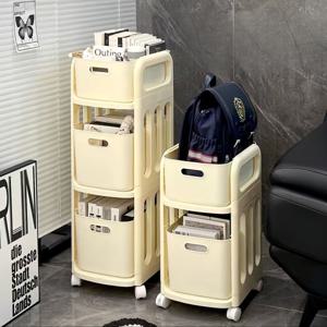 (Smile스티커 증정)다용도 슬라이드 서랍선반 이동식 트롤리 화장품 간식 생활소품 수납정리 꿀템