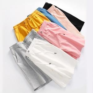 남여공용 여성 츄리닝 반바지 트레이닝 팬츠 코튼 면바지 남성 여름 베이직 쇼츠 바지