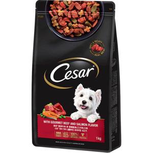 시저 애견용 연어맛이 곁들여진 최상급 쇠고기 어덜트 사료