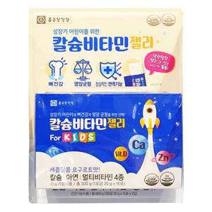 종근당건강 칼슘 비타민젤리 포키즈 30포