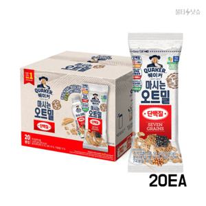 퀘이커 마시는 오트밀 단백질 20팩