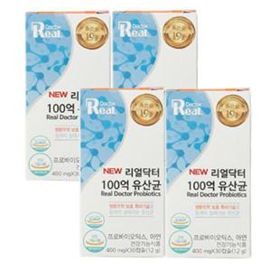 리얼닥터 100억 유산균 30캡슐 x4박스 4개월분 /AWS