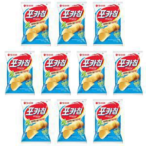 포카칩 66g 오리지날 10팩 100% 생감자 오리온 감자칩