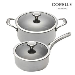 코렐 듀라나노 프라이팬 냄비 2종 세트(편수 18cm+양수 24cm)