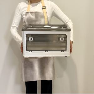 늘바론 폴딩 리빙박스 접이식 옷 오픈형 이동식 수납 정리함