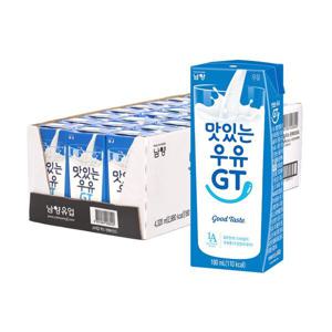맛있는우유GT 180ml 멸균 흰우유 48팩