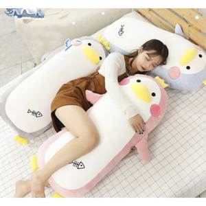 인형쿠션/황제 펭귄 캐릭터 바디필로우 안고자는 베개 수면 대형 롱 쿠션 50cm