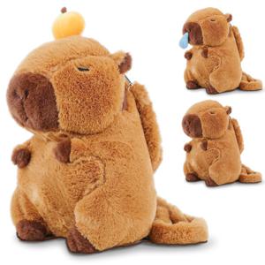 카피바라 백팩 가방 귀여운 콧물 귤 카피바라 캐릭터 백팩