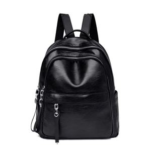 여성용 가벼운 가죽 캐주얼 백팩 대용량