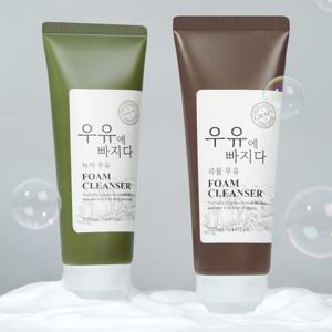 우유에빠지다 곡물 우유 폼클렌징 220ml 4개 세안 세수 클렌징폼