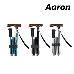 아론 접이식 경량 고급 지팡이 서스펜션이 결합된 특허받은 고무팁 가볍고 튼튼한 접이식 고급지팡이