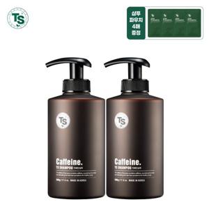 (TS트릴리온)TS카페인샴푸 500g2개+TS저스트샴푸 6g4개