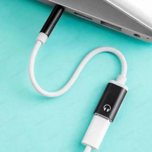 USB허브/저스트업 3.5mm Male to Type-c Female Headphone Converter Flat Round Analog Laptop