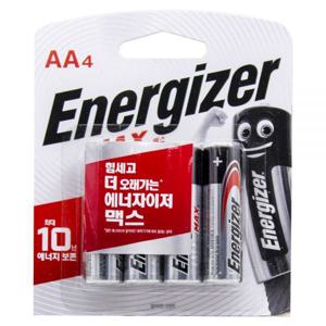 에너자이저 알카라인 맥스 건전지 AA 4개