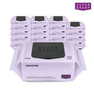 슈퍼대디 시그니처 물티슈 70매X20팩 (77gsm)