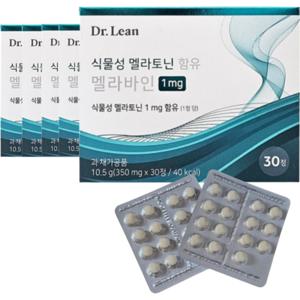 닥터린 식물성 멜라토닌 함유 멜라바인 350mg x 30정 5박스