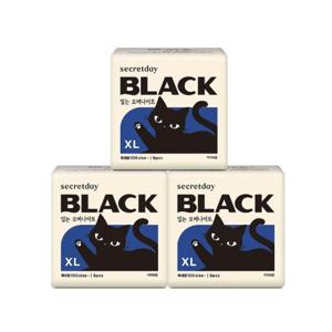 시크릿데이 블랙 입는 오버나이트 특대형 8PX3팩