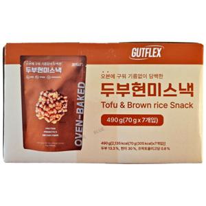 것플렉스 두부 현미 스낵 490g (70g x 7개)