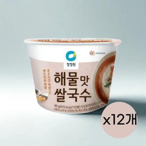청정원 해물맛 컵쌀국수 한박스 92g 12개 92g/12개