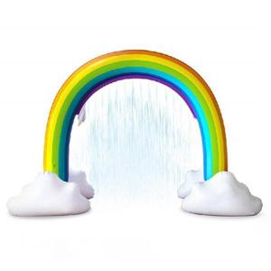 물놀이 악세서리/무지개 아치 분수매트 상어 분수튜브 물놀이 수영장