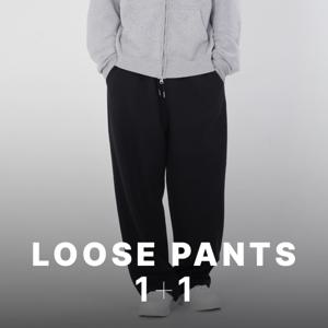 네오플레인 1+1 남자 루즈핏 트레이닝 밴딩 팬츠 츄리닝 일자핏 바지