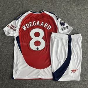 축구복 상하의 세트/2425 아스날 외데고르 사카 라이스 유니폼 홈 성인 키즈 무료표시(5 color)