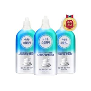 자연퐁 스팀워시 식기세척기 전용 액체세제 1L x 3개