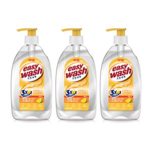 해피홈 이지워시 주방세제 레몬소다 720ml 3개