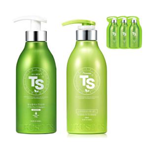 올뉴플러스TS샴푸 500ml 프리미엄TS트리트먼트 500g 티에스샴푸 6g 세트