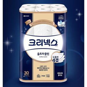 크리넥스 4겹 울트라클린 25-30롤 (N4)