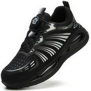 남성 다이얼 경량 안전화  자상 방지 안전화 미끄럼 방지내마모 작업화 통풍 가벼운 발편한