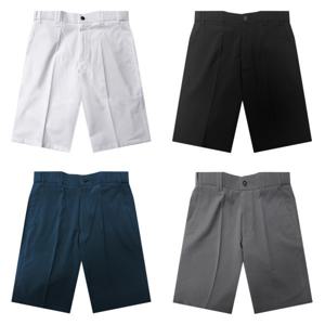 남성 포켓 두줄 허리밴딩 스판 반바지 빅사이즈 슬랙스 남자 편한 여름바지